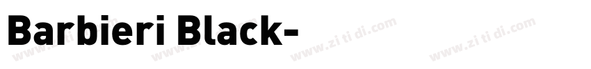 Barbieri Black字体转换